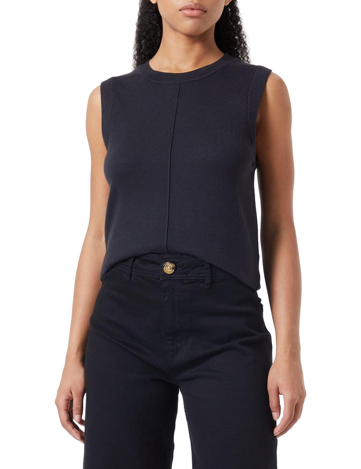 s.Oliver Damen Strick Top, 32 Navy