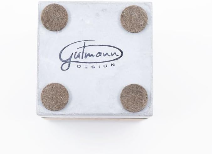 GUTMANN - DESIGN Würfel aus Beton und Eichenholz Schminkpads Ohrstäbchen Schmuck handgemacht in Deut