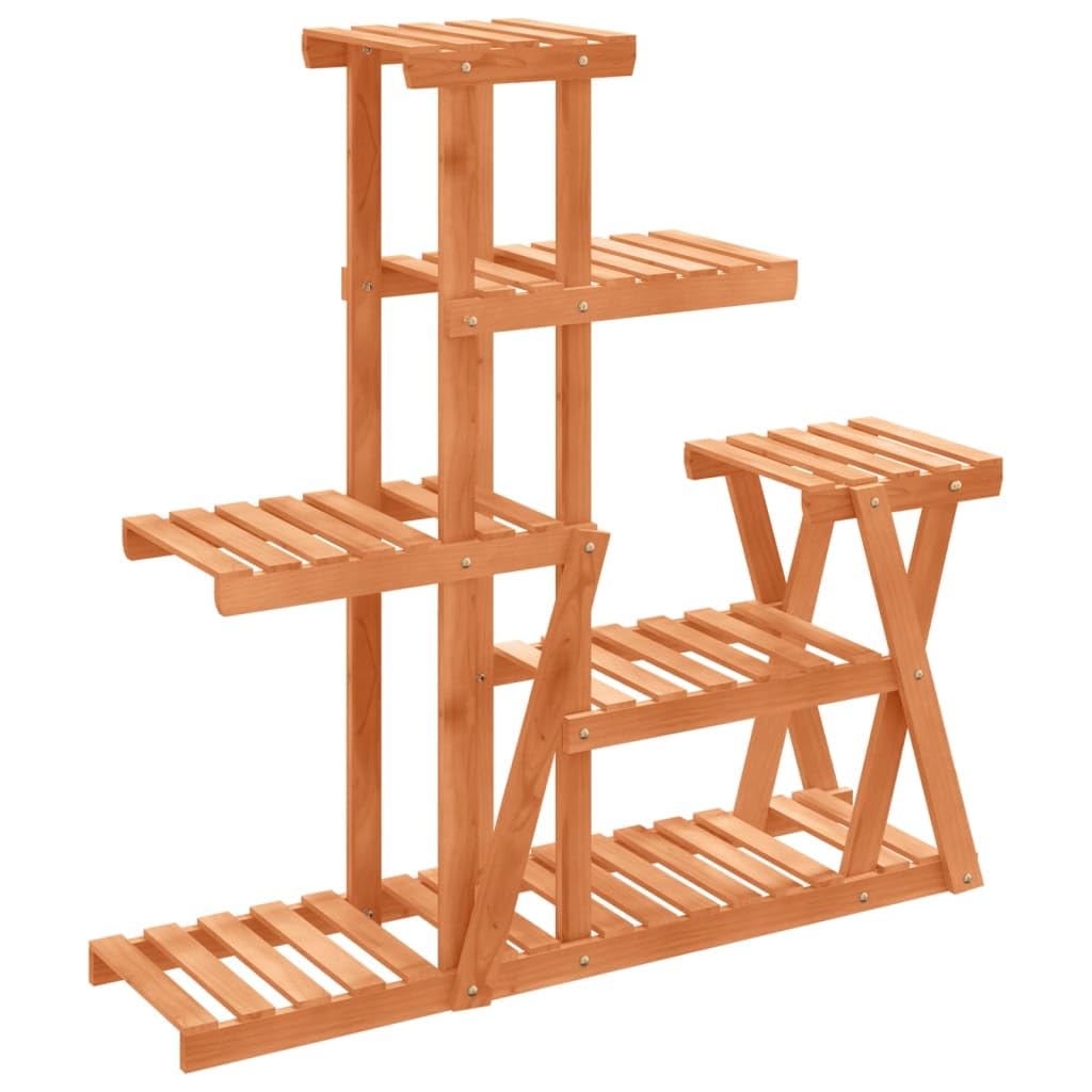 vidaXL Blumenständer, Pflanzenregal Holz, Blumenregal für Wohnzimmer Balkon Terrasse, Pflanzenstände