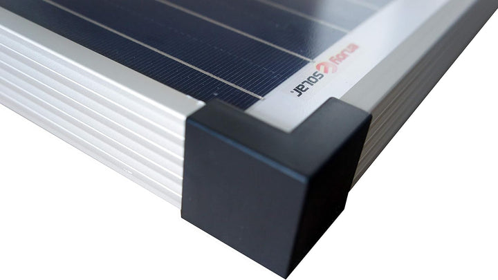 enjoy solar® Poly 100W 12V Polykristallin Solarpanel Solarzelle 100Watt ideal für Wohnmobil, Gartenh