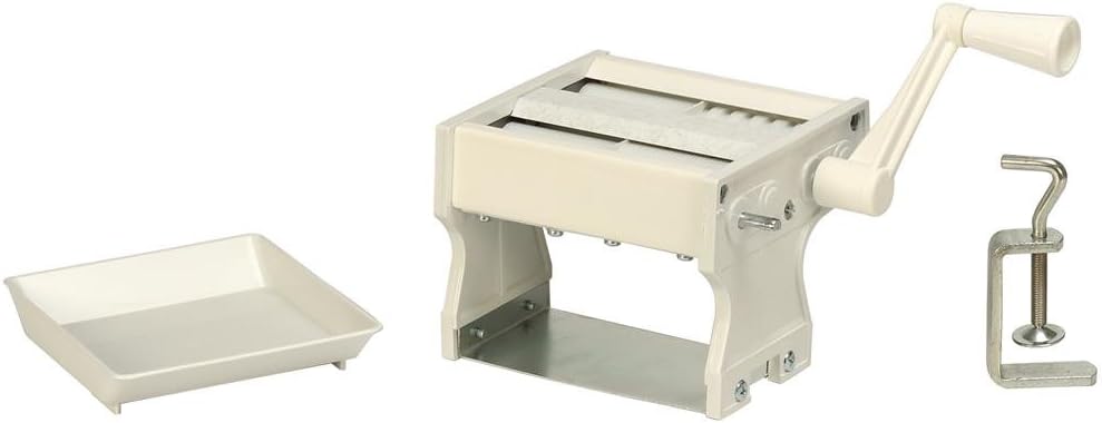 MAAJ® NUDELMASCHINE 4in1 MIT AUSWELLWALZE + 0.7 + 1 mm FEINE SUPPENNUDELN + 6 mm TAGLIATELLE