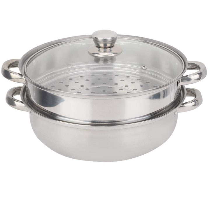 Töpfe aus rostfreiem Stahl, 27 cm 2-lagiger Dampfgarer mit Doppelkochersuppe