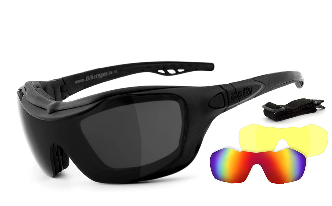 HELLY Bikereyes HELLY - No.1 Bikereyes Reitbrille Sonnenbrille Motorrad-Sonnenbrille gepolstertes HL