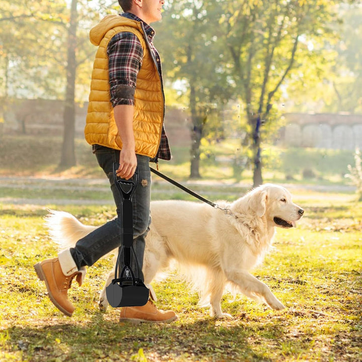 Hundekot-Clip, Kot-Clip, Kotclip, 1 Stück, schwarz, tragbare Schaufel, Exkrement-Clip mit langem Gri