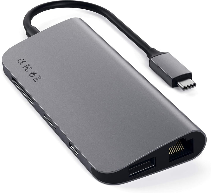 SATECHI USB-C Multimedia-Adapter, HDMI 4K, Space Grau, Space Grau
