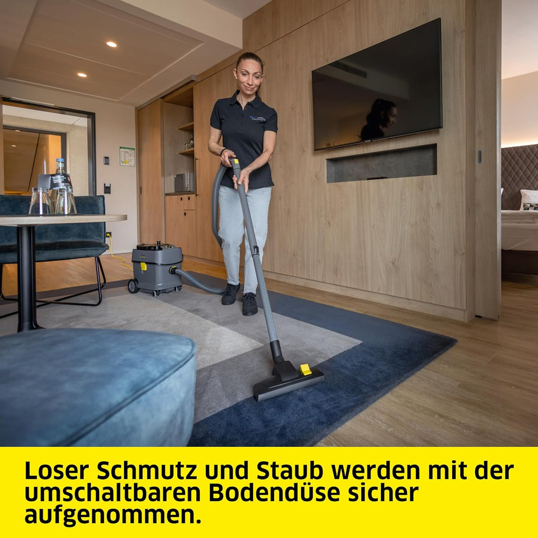 Kärcher Trockensauger T 15/1 ADV HEPA, für Textil- und Hartböden, 15-l-Behälter, Leistung: 585 W, Sc