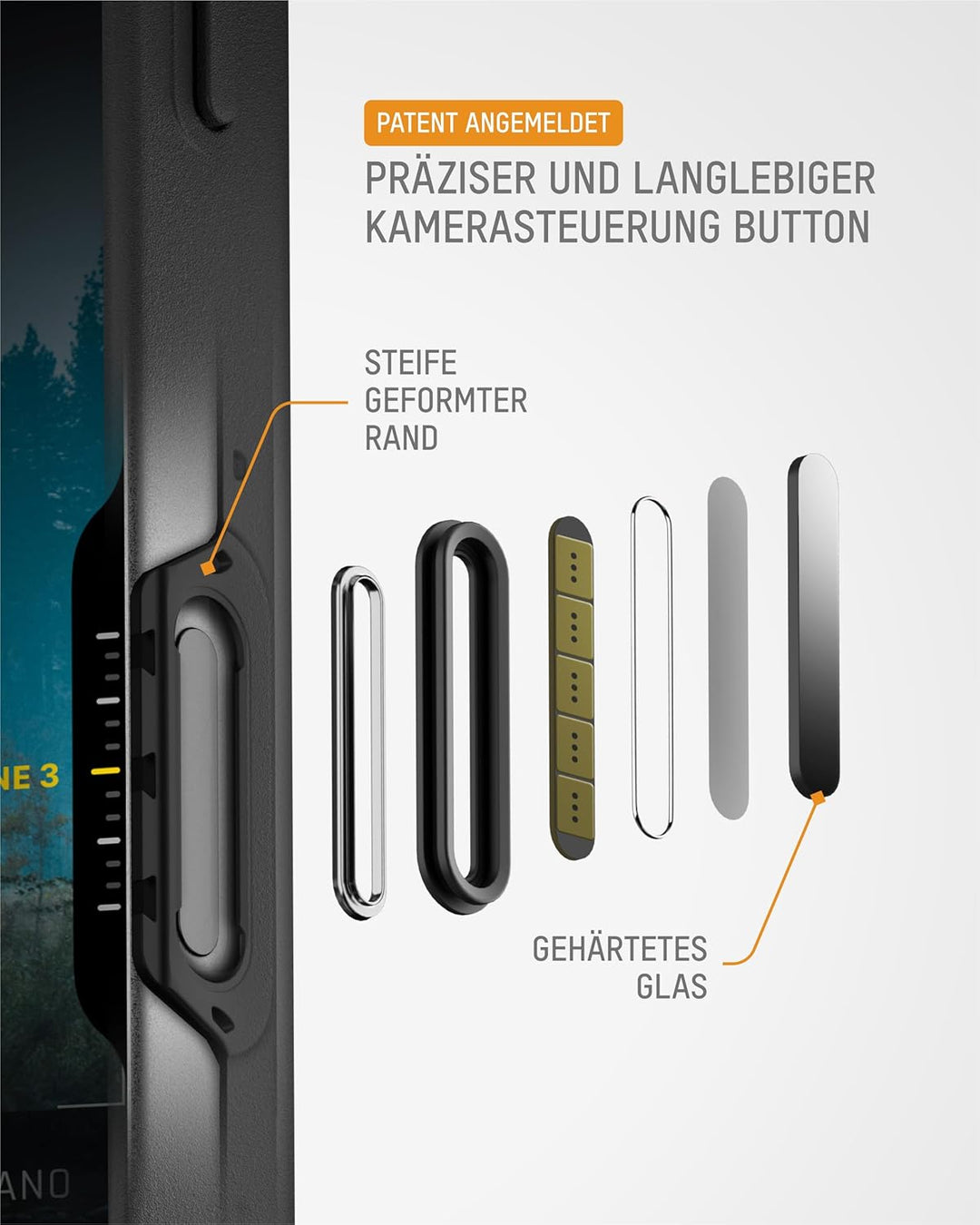 Mous Hülle für iPhone Air 6,5", kompatibel mit MagSafe [Kamerasteuerung Cover] - Limitless - Schütze