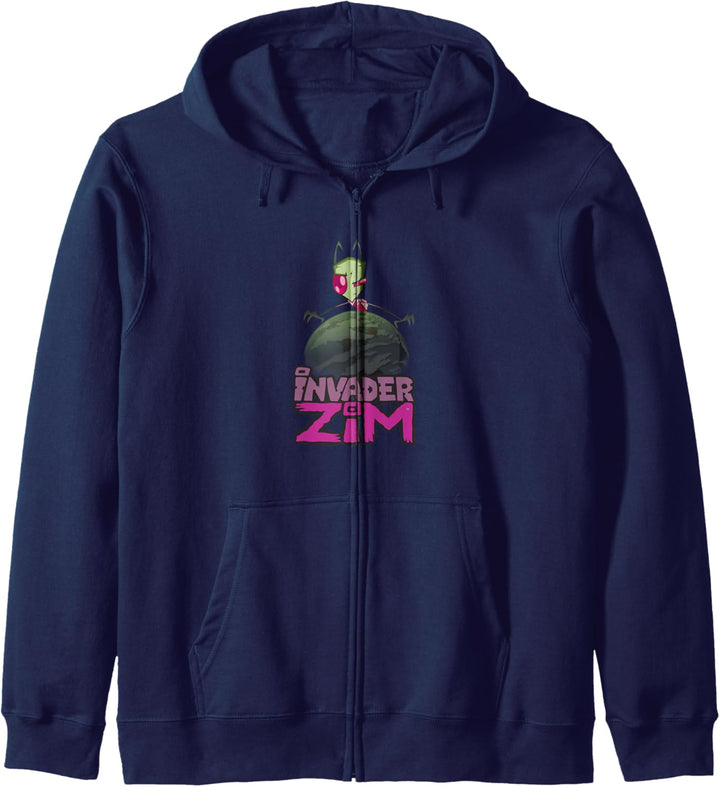 Invader Zim Taking Over The World Portrait Logo Kapuzenjacke