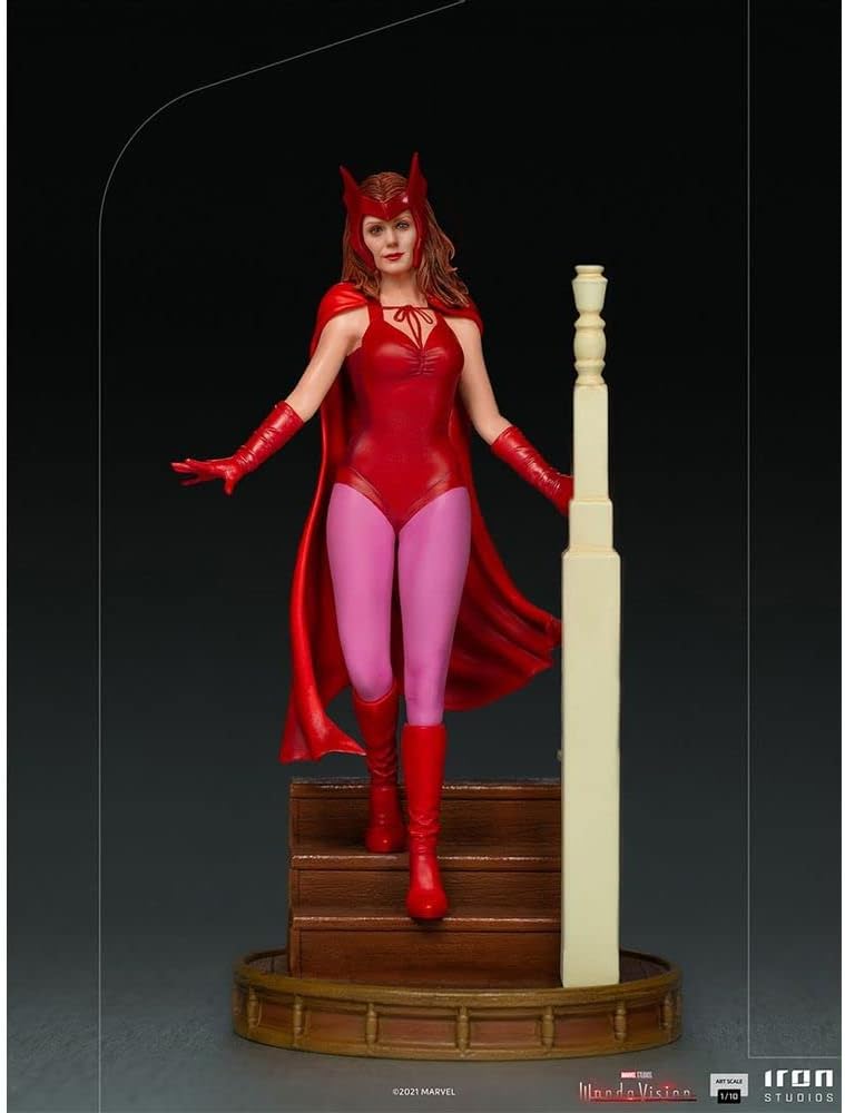 Iron Studios MARCAS49021-10 WandaVision Wanda Halloween Version 1:10 Figur Art Scale, Mehrfarbig