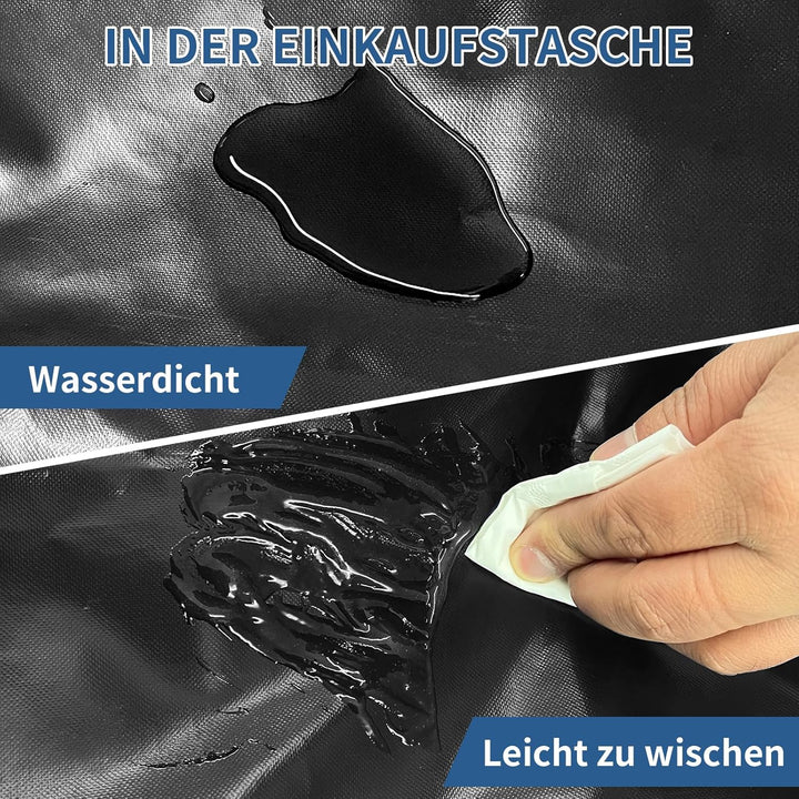 Einkaufstrolley, 46L Trolly Einkaufswagen Klappbar, 4 Rädern Aluminium Leichtgewicht Einkaufstrolley