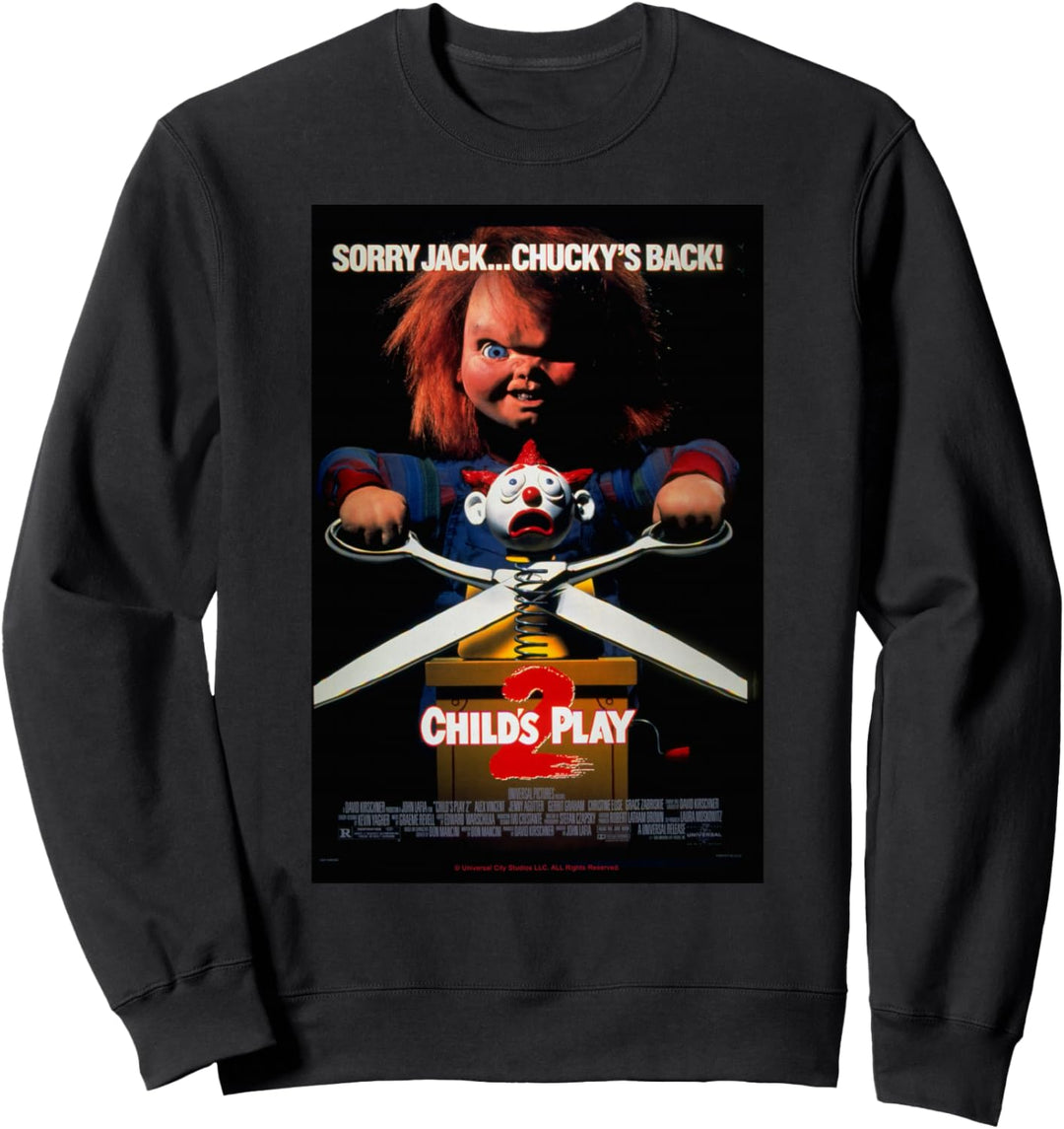 Chucky Child's Play 2 Guess Who's Back Poster Sweatshirt