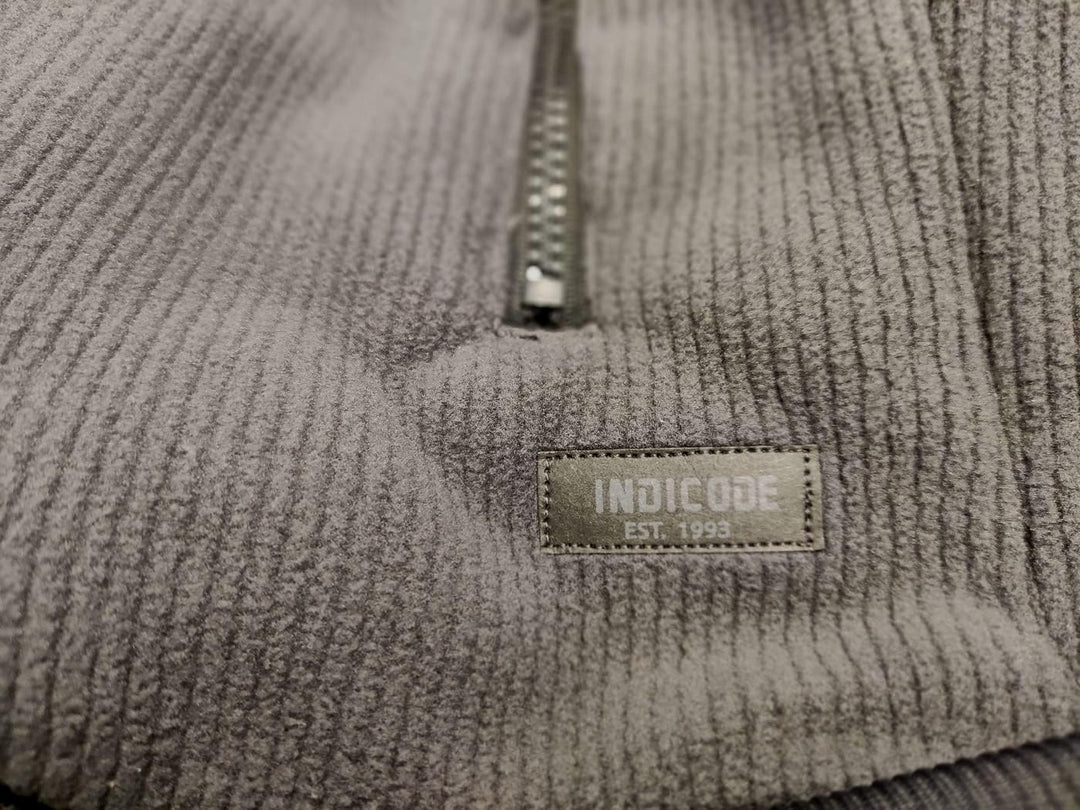 Indicode Herren Strickjacke Barton Kapuzenjacke Winter Jacke gefüttert mit Kapuze L Dk Grey, L Dk Gr