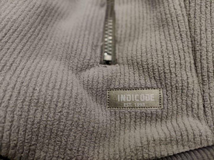 Indicode Herren Strickjacke Barton Kapuzenjacke Winter Jacke gefüttert mit Kapuze L Dk Grey, L Dk Gr