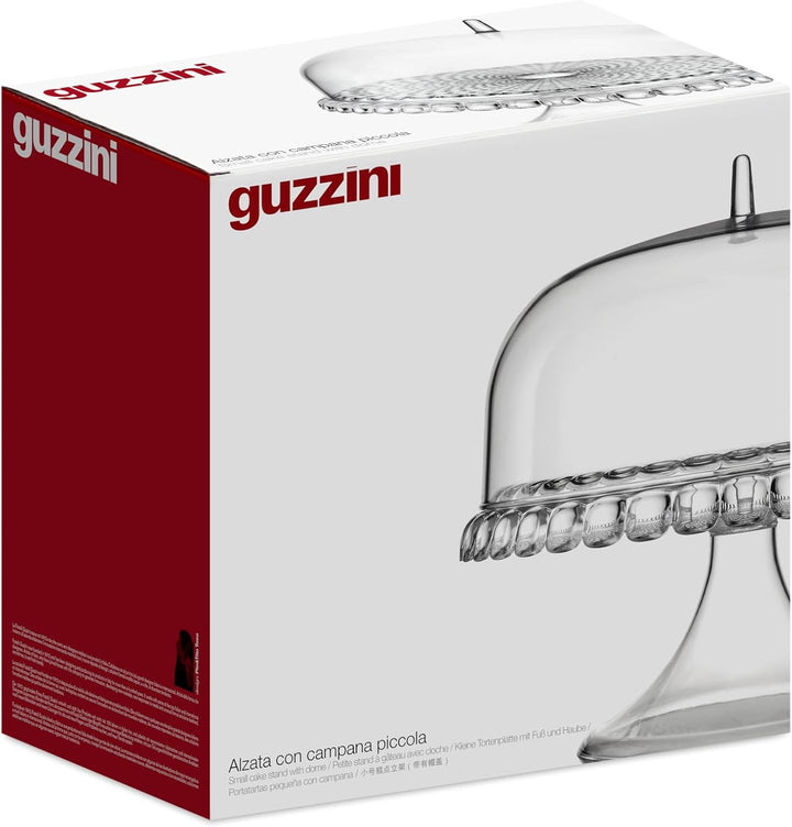 Guzzini - Tiffany, Kleine Tortenplatte Mit Fuss Und Haube - Transparent, Ø30 x h27 cm - 19940100, Tr