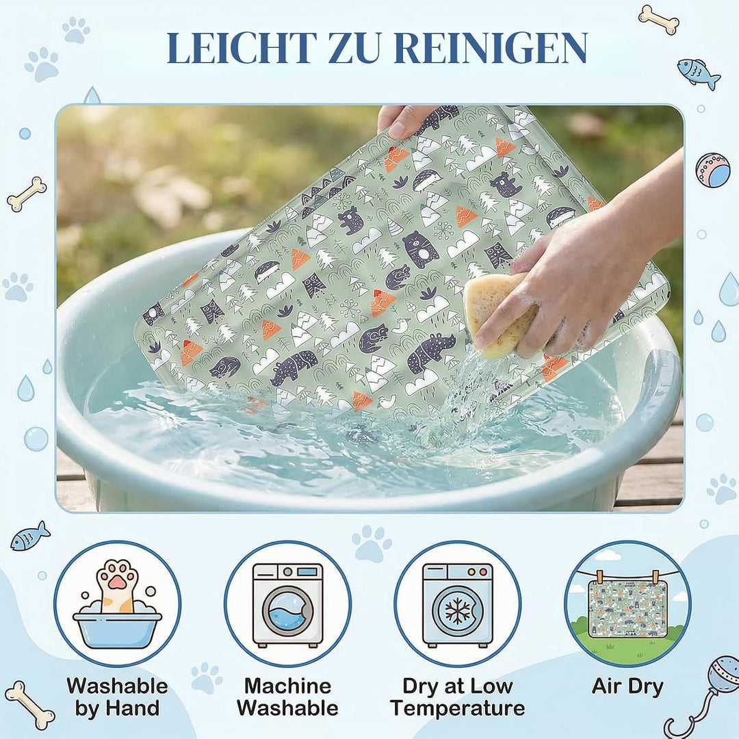 Ninonly Kühlmatte Hund 50X65cm Kühlmatte für Hunde Katze Haustier Eismatte Selbstkühlende mit Ungift