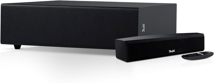 Teufel CINEBAR ONE+ 2.1 Soundsystem - Ultra-Kompakte Soundbar mit platzsparender Subwoofer, Dolby Au