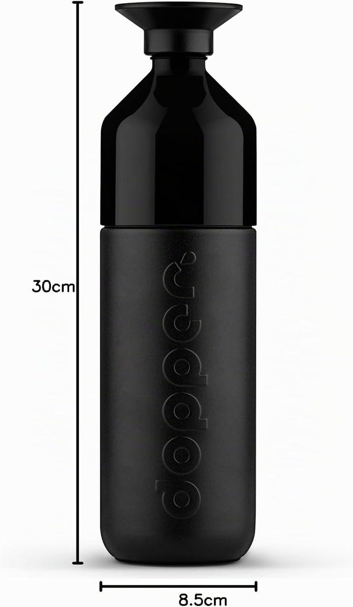 Dopper Insulated Blazing Black Thermosflasche 1L - Doppelwandig, auslaufsicher, hält 24h kalt/9h hei