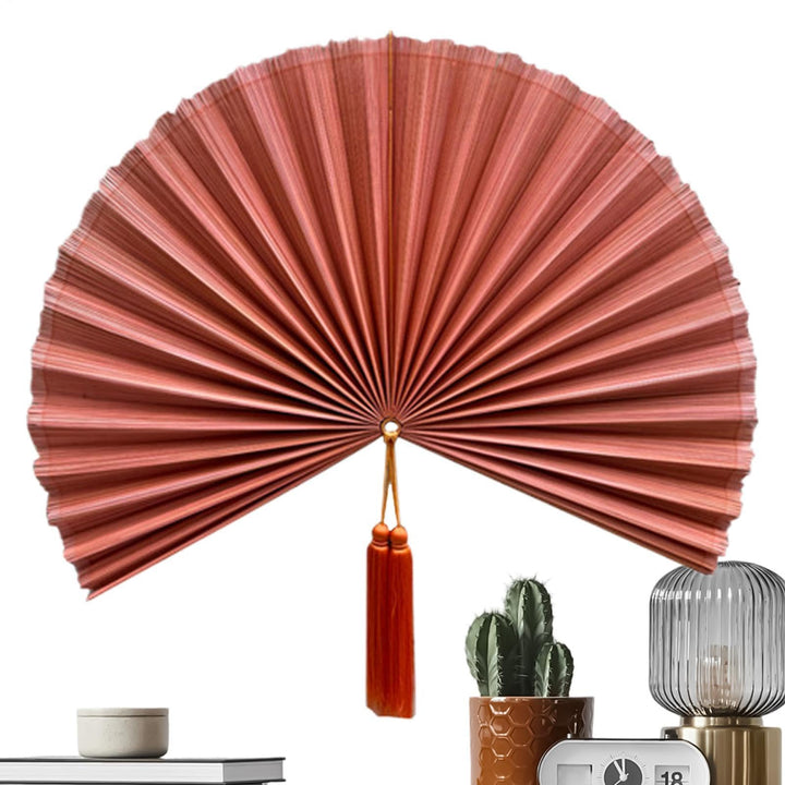 Wanddekoration, handgefertigter Bambus, dekorativer Wandventilator, Boho-Stil, Kopfteil, Wanddekorat