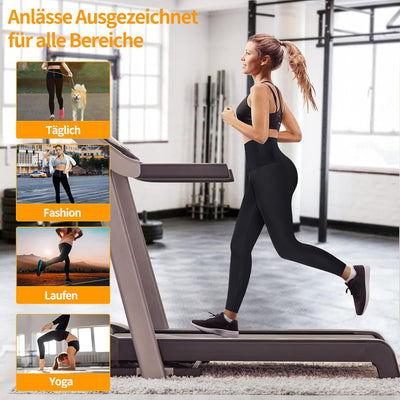 CHUMIAN Damen Sauna Jogginghose Sporthose Hohe Taille mit Bauch Weg Gewichtsverlust Hosen Schwitzhos