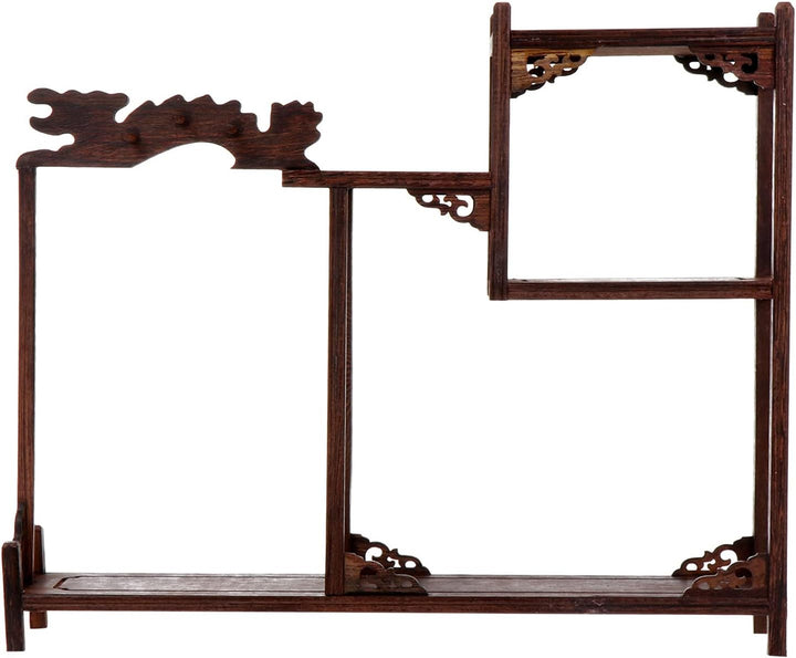 STOBOK Ausstellungsstand Antikes Ausstellungsregal Aus Rustikalen Buch Regal Palisander-Display-stän