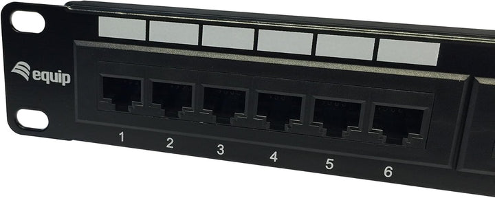 Equip Cat5e Patch Panel 48, 3 cm (19 Zoll) 1HE (24-Port, RJ45) schwarz