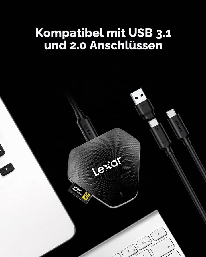 LEXAR Multi-Card 3-in-1 USB 3.1 Type-C Reader