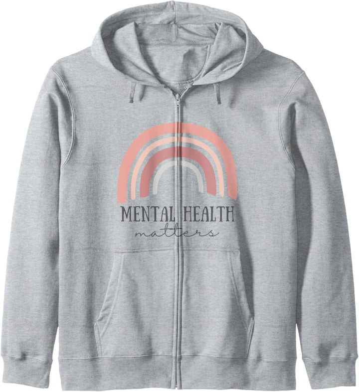 Mental Health Matters awareness brain therapist kind love Kapuzenjacke