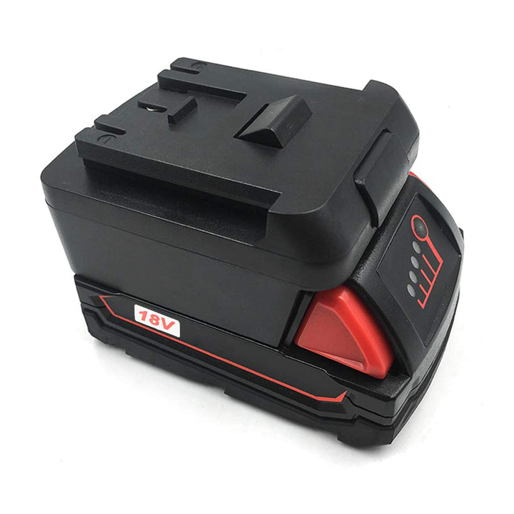 Adapter für Elektrowerkzeug für Milwaukee Li-Ion-Akku, 18 V, konvertiert in Bosch mit Ladung