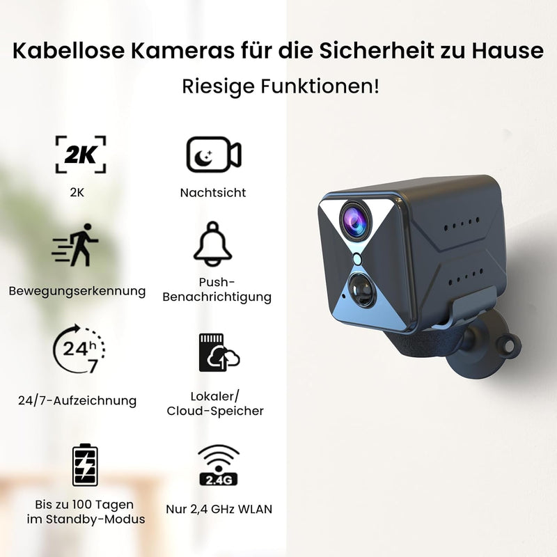 aidowocam Mini Kamera Full HD Kamera Überwachung Innen Überwachungskamera Live Übertragung Handy APP