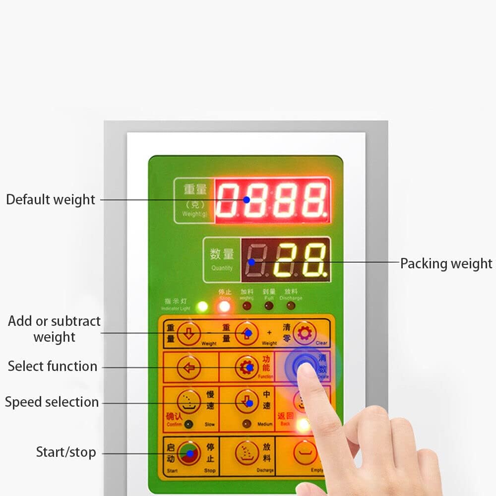Automatisch Abfüllmaschine Wiegen 200W, Pulver Abfüllmaschine 10-999g Füllmaschine Verpackungsmaschi
