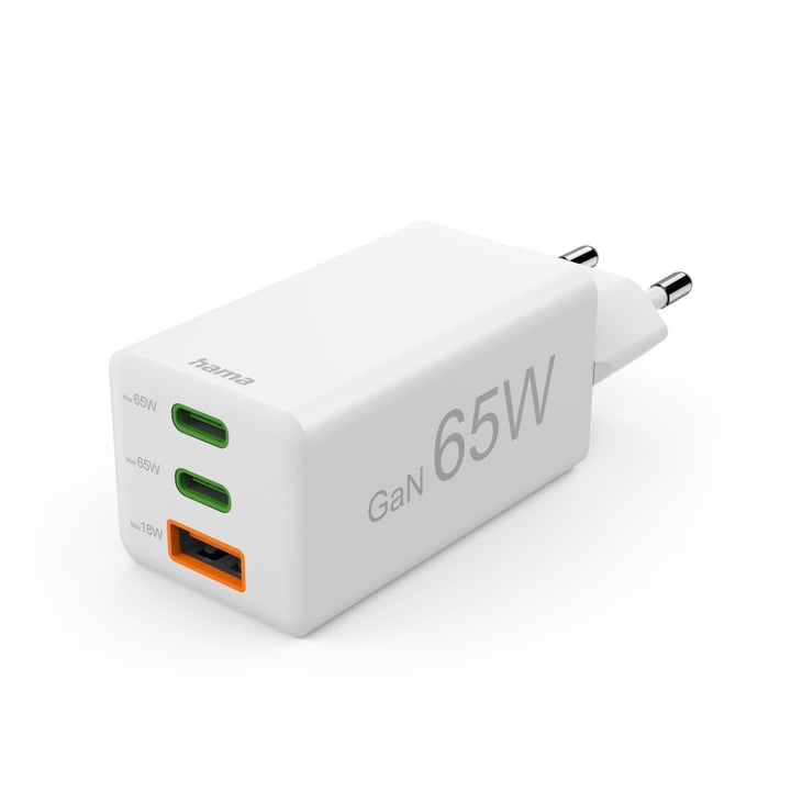 Hama Schnellladegerät USB (Ladegerät mehrfach, USB C, USB A, Handy Tablet Laptop Universal Ladegerät