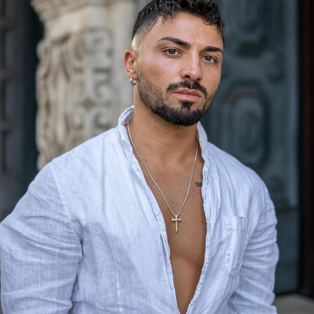 SERASAR Premium Halskette Herren [Lord] | Rostfreier Edelstahl | Stabile Kette | Sicherer Verschluss