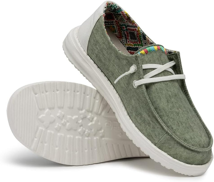 Hey Dude Damen Wendy Boho Moccasin 36 EU Grün, 36 EU Grün