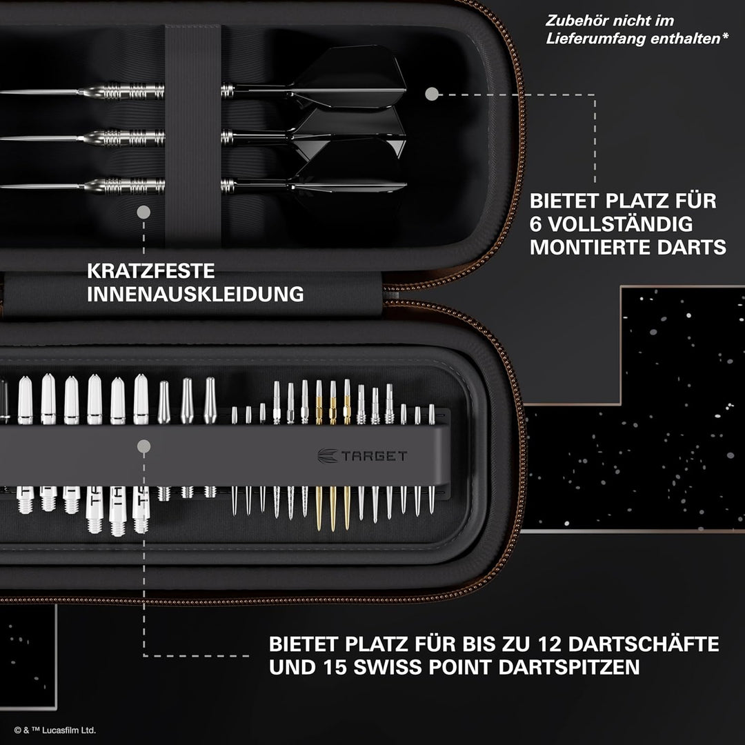 Target Darts Star Wars Mandalorian BOA Wallet | Premium Disney Darttasche mit Charakterdesign, Aufbe