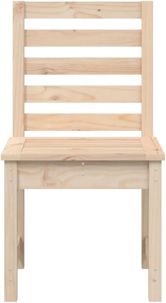 vidaXL Gartenstühle 2 STK., Gartenstuhl mit Rückenlehne, Terrassenstuhl Balkonstuhl Holzrahmen, Gart