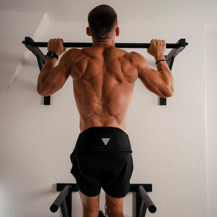 GORNATION Klimmzugstange für Wand, Ganzkörpertraining Reckstange, Pull Up Bar, Klimmzug Wand, Multif