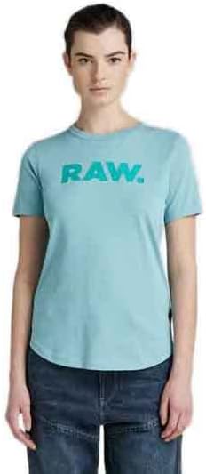 G-Star Damen Raw. Slim T-Shirt Tops S Blau (Ocean D21226-4107-826), S Blau (Ocean D21226-4107-826)