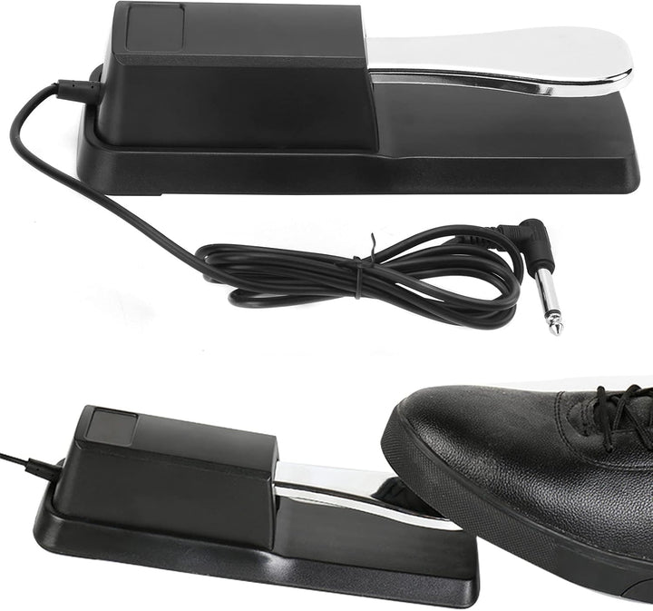 Sustain-Pedal, Poliertastatur-Pedal Antirutsch-Universal für Klavier