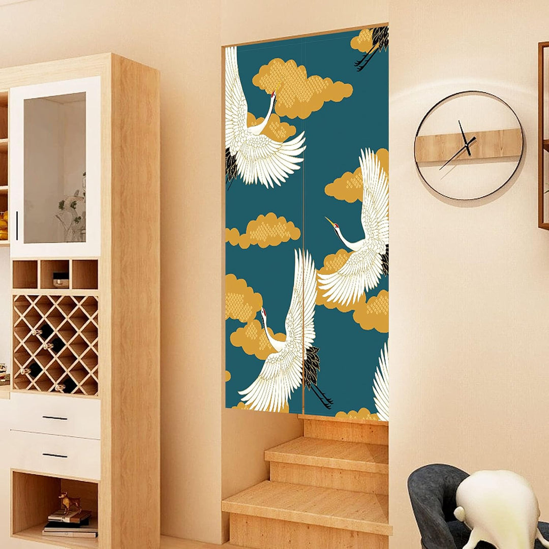 LIGICKY Japanischer Stil Dick Noren Lang Vorhang TürVorhang Raumteiler Tapisserie für die Heimtextil