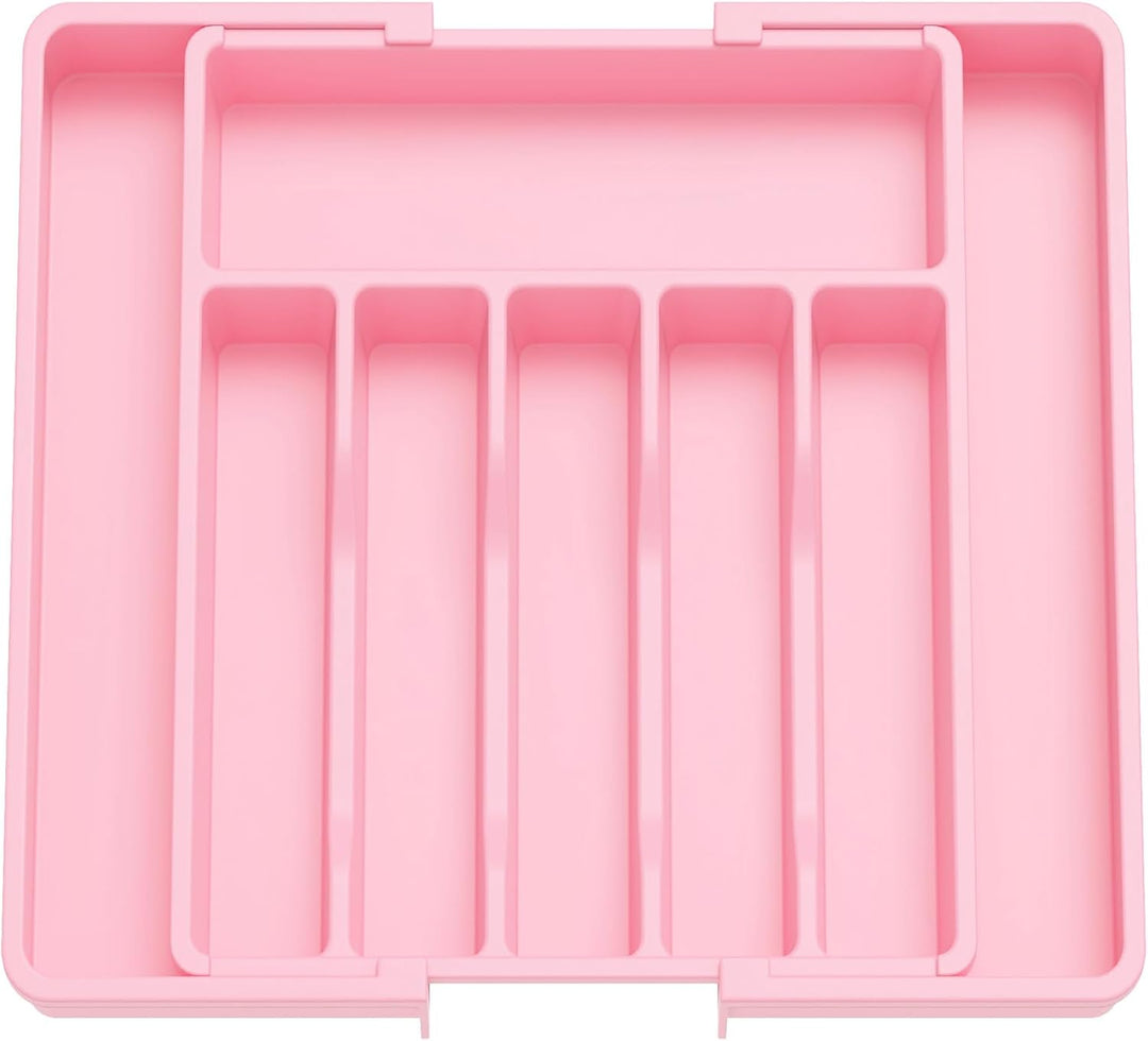 Lifewit Besteckhalter, erweiterbarer Utensilienhalter für Schublade, verstellbarer Besteckkasten, ko
