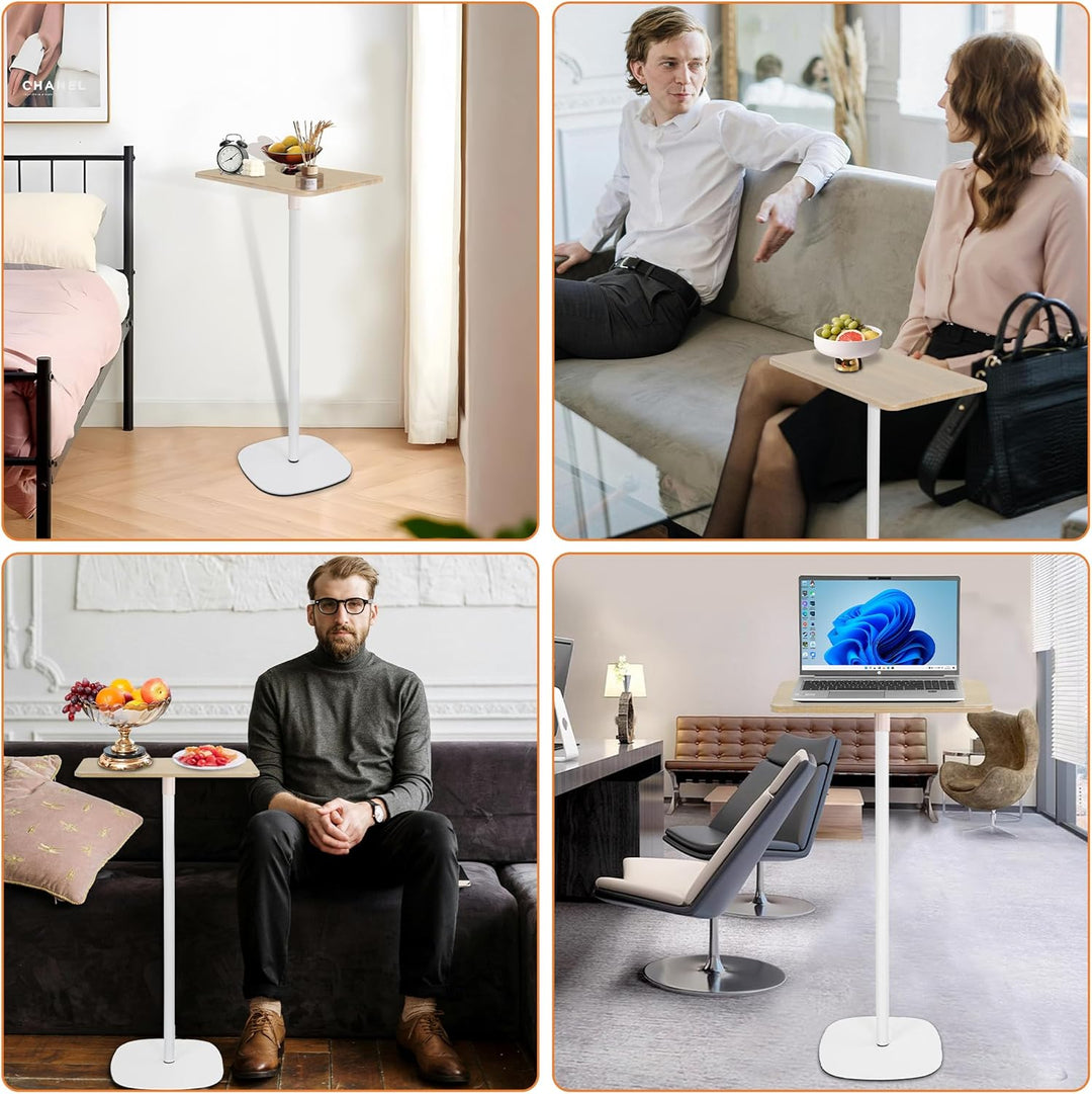 AKOZLIN Höhenverstellbarer Laptop-Ständer (45,7-121,9 cm) & Betttisch – Tragbares Holztablett Schrei