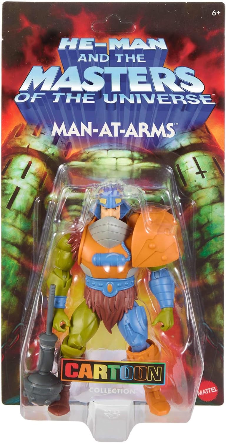 Masters of the Universe Origins 200X Spielzeug, ca. 14 cm grosse Man-at-Arms-Motu-Actionfigur aus de