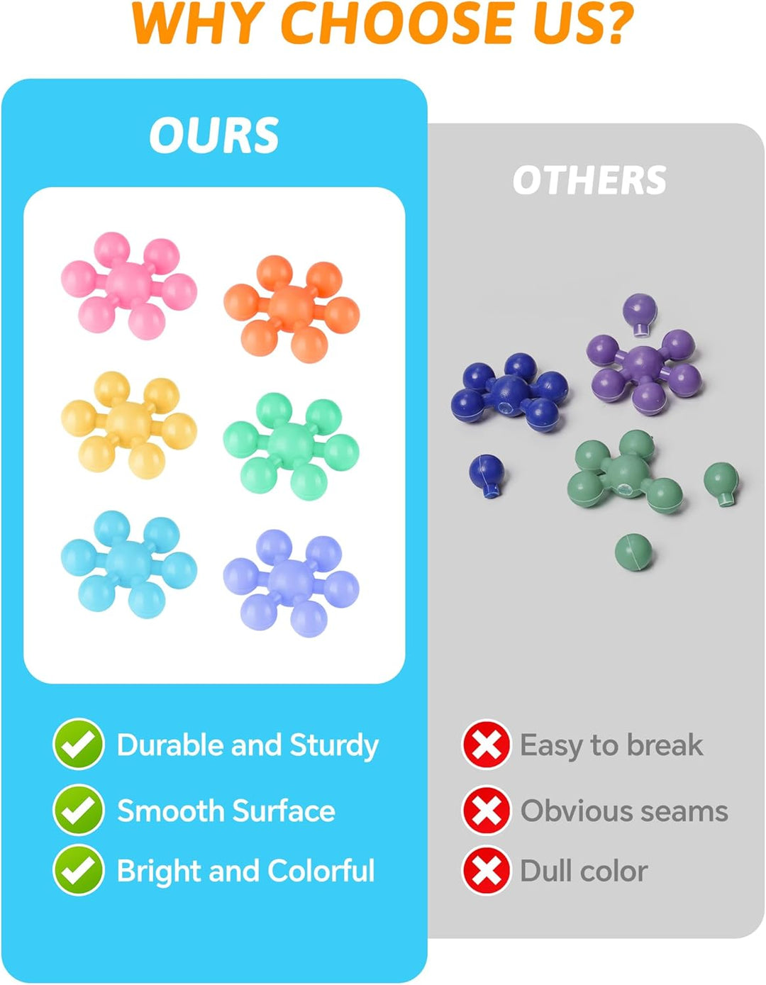 600PCS Interlocking Snowflake Building Block Toy (Macaron Colors) 600PCS Macaron-farben, 600PCS Maca