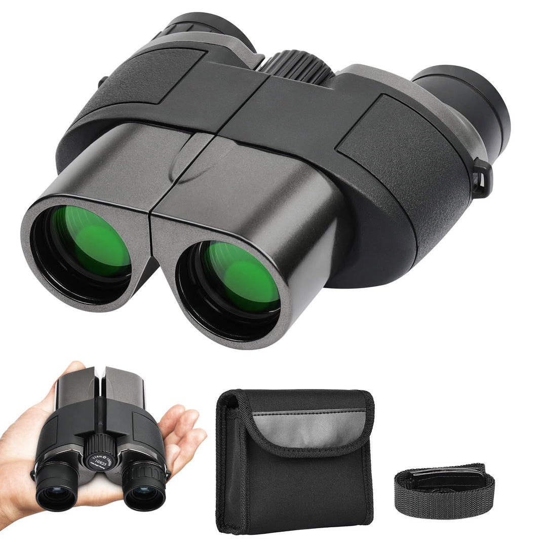 AUYAO Fernglas Erwachsene Ferngläser Klein 5Pcs HD Feldstecher Tasche mit Umhängeband Leicht Kompakt