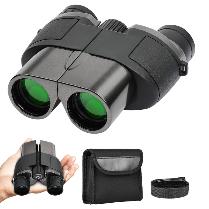 AUYAO Fernglas Erwachsene Ferngläser Klein 5Pcs HD Feldstecher Tasche mit Umhängeband Leicht Kompakt