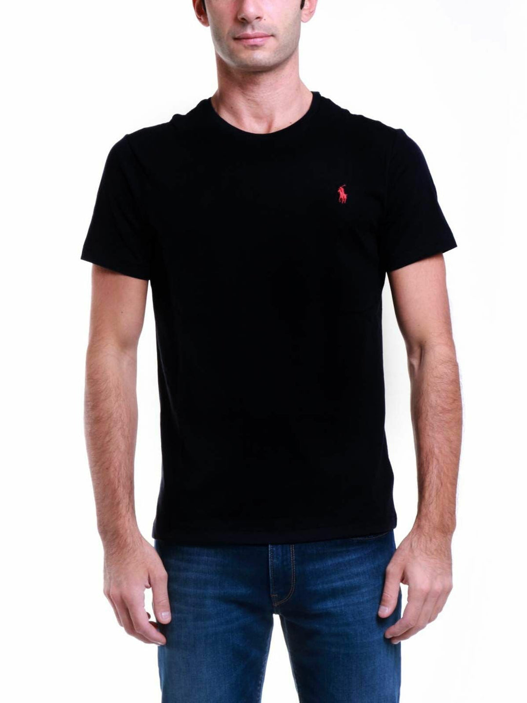 Polo Ralph Lauren Mens Crew Neck Big Pony T-Shirt M Schwarz (Rl Black A0060), M Schwarz (Rl Black A0