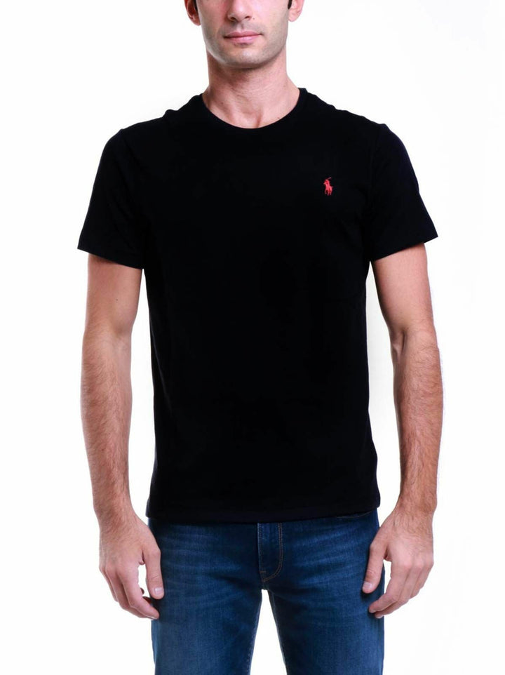 Polo Ralph Lauren Mens Crew Neck Big Pony T-Shirt M Schwarz (Rl Black A0060), M Schwarz (Rl Black A0