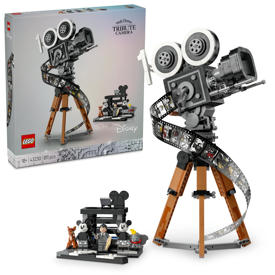 LEGO | Disney Kamera – Hommage an Walt Disney, Set für Erwachsene mit Micky- und Minnie Maus-Minifig