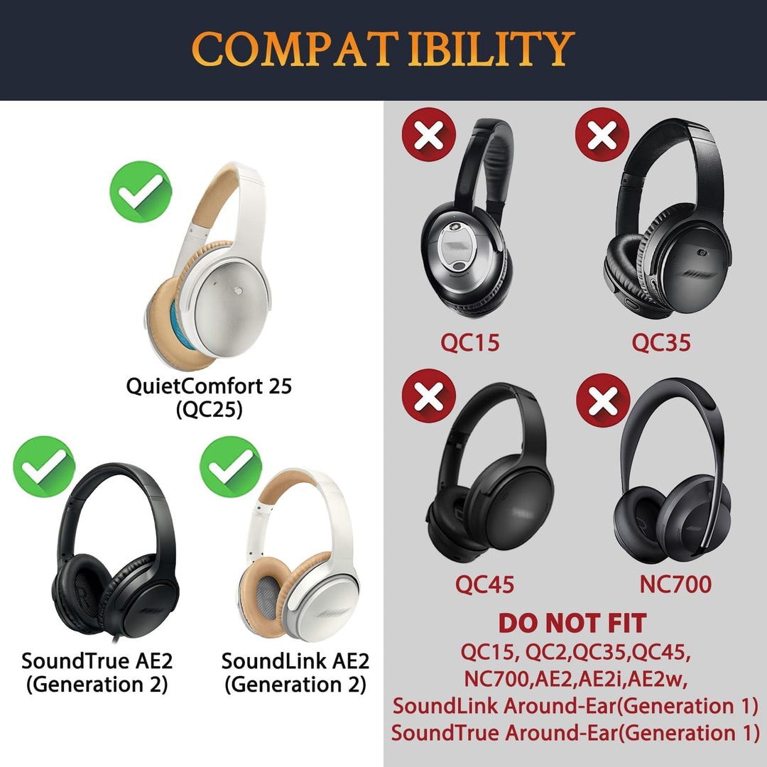 SOULWIT Ersatz Kopfband Headband für Bose QuietComfort 25(QC25)/SoundLink Around-Ear II(SoundLink AE