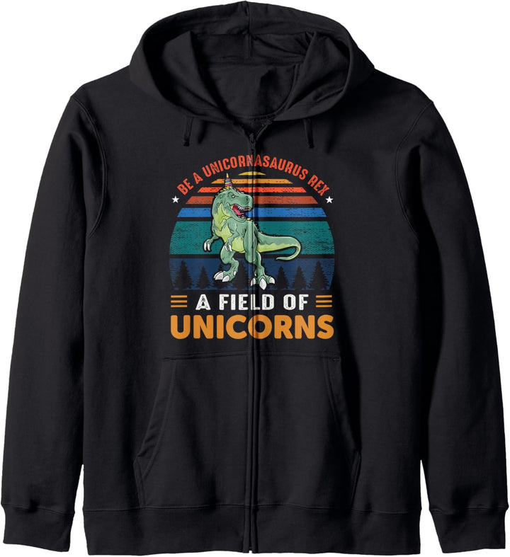 Be a Unicornasaurus Rex a field of Unicorns Kapuzenjacke